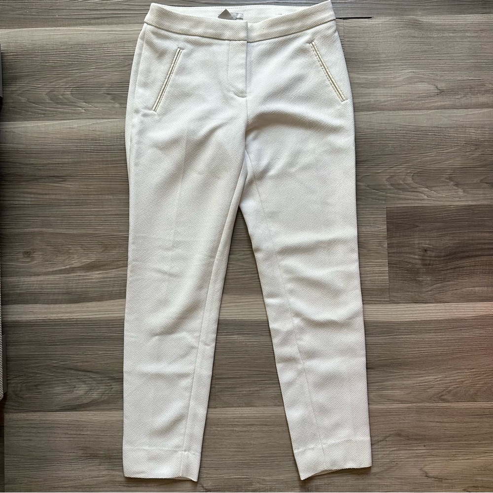 3 for $20 ✨ H&M Slim Fit Trousers Mid Rise  White Women's Pants